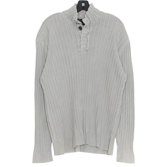 INC Mens Shirt Henley Casual Minimalist Classic Preppy Ribbed Gray Size XXL GO - Picture 1 of 7
